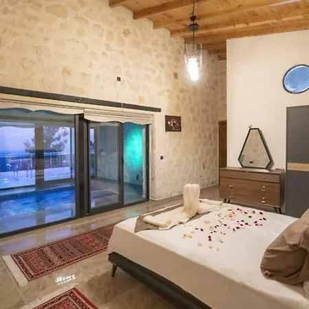 İslamlar 1 Bedroom Secluded With Heated Pool Private Pool Villa Kalkan